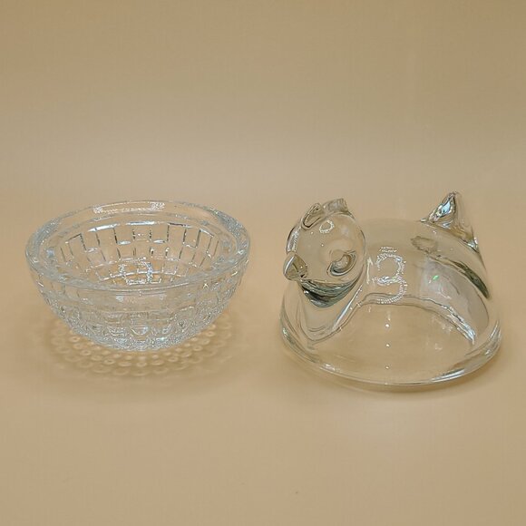 Anchor Hocking Clear Glass Hen on Nest Dish 4" - Picture 5 of 7
